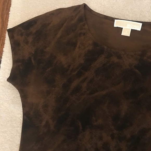 ➡️ Brown MK asymmetric mini dress - Picture 6 of 7